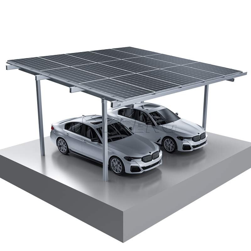 Waterproof solar carport mounting system